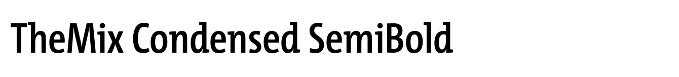 TheMix Condensed SemiBold